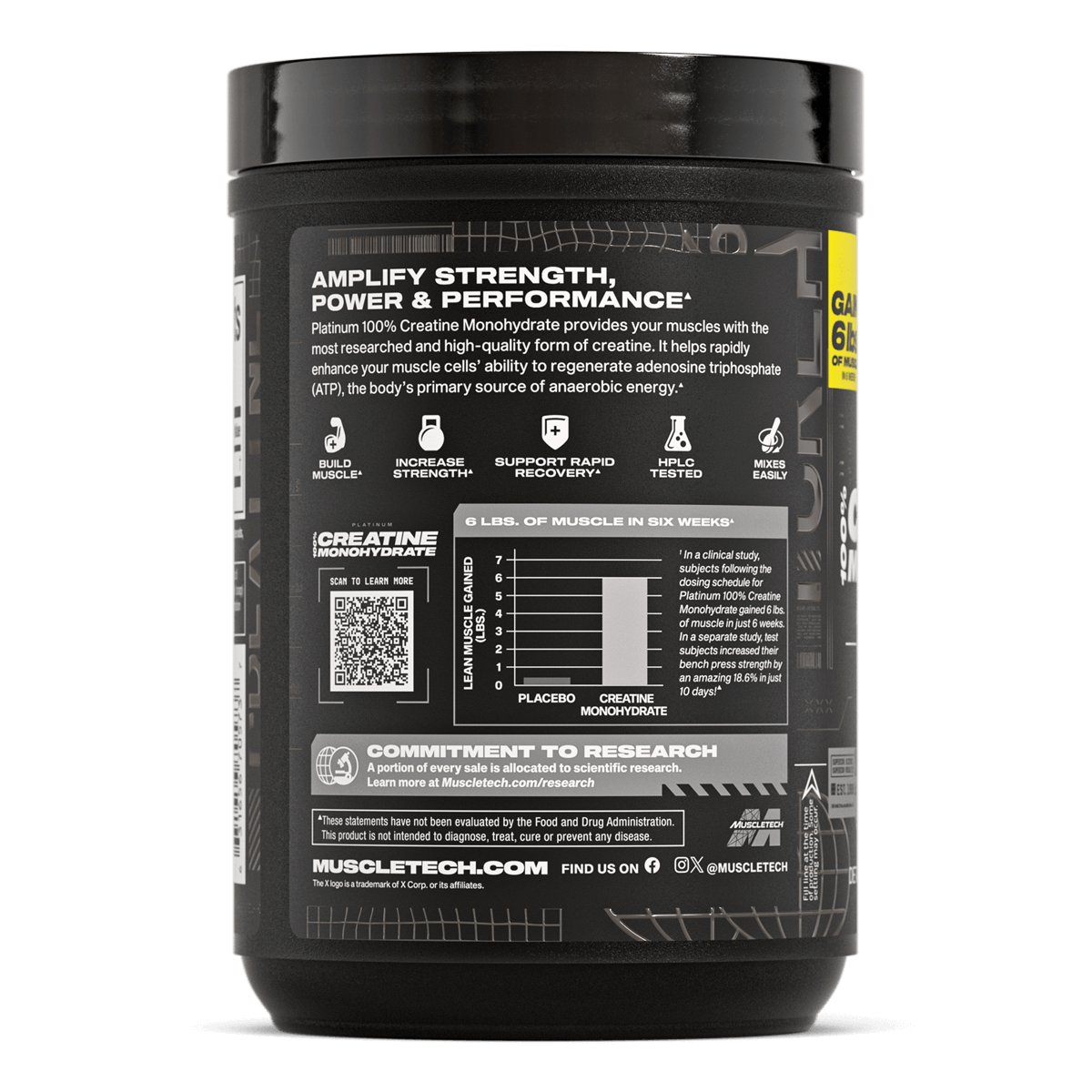 Creatina Platinum 80 Serv - Muscletech